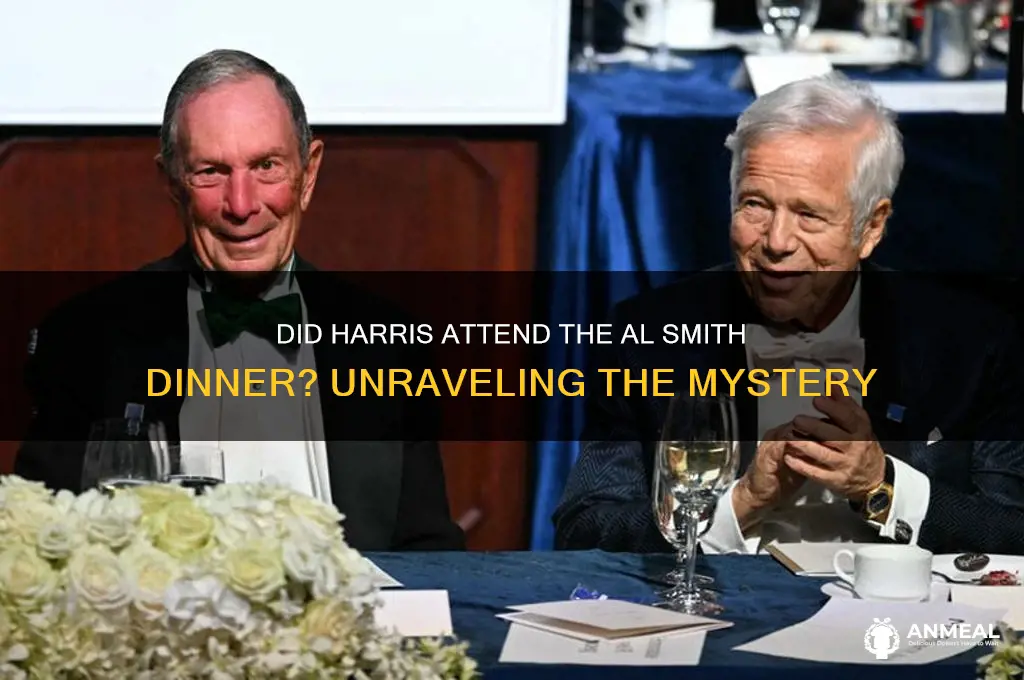 did harris attend al smith dinner
