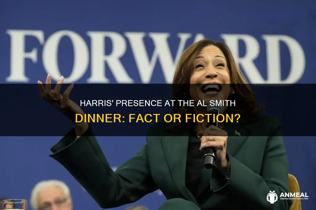 did harris attend the al smith dinner