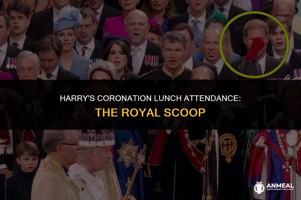 did harry attend coronation lunch