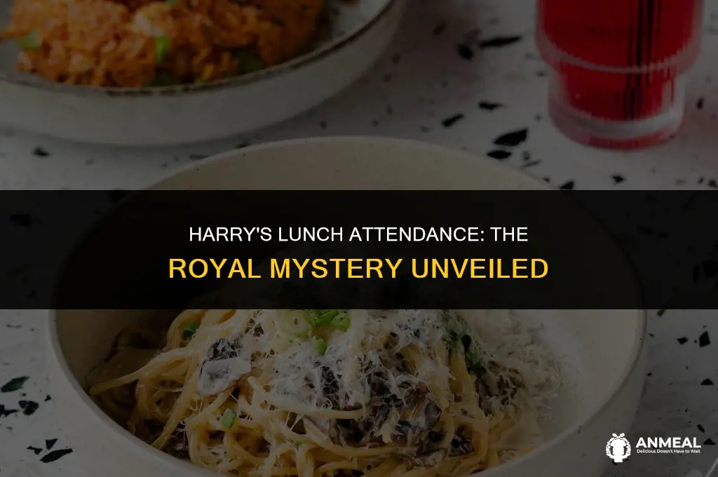 did harry attend lunch