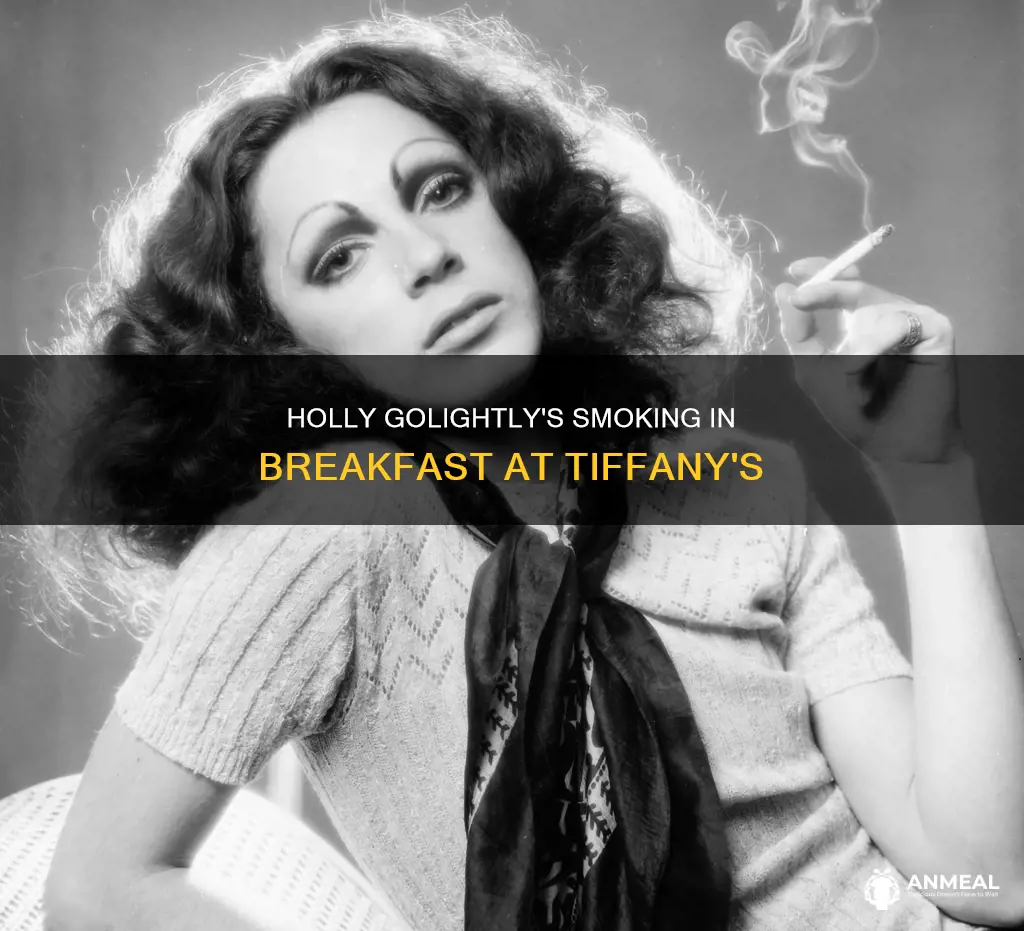 did holly smoke in the movie breakfast at tiffanys