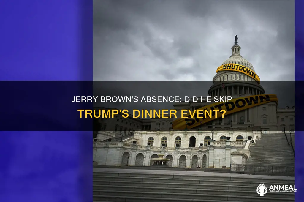 did jerry brown attend trump