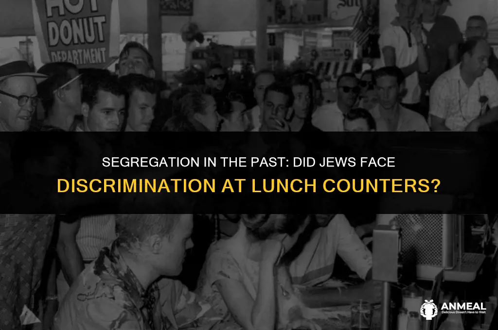 did jews have segregated lunch counters