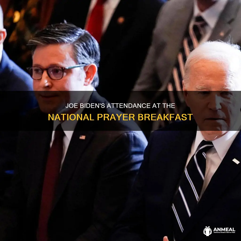 did joe biden attend the national prayer breakfast