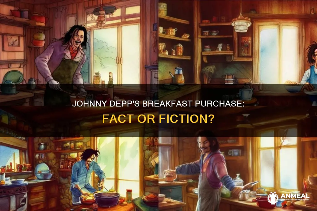 did johnny depp buy breakfast