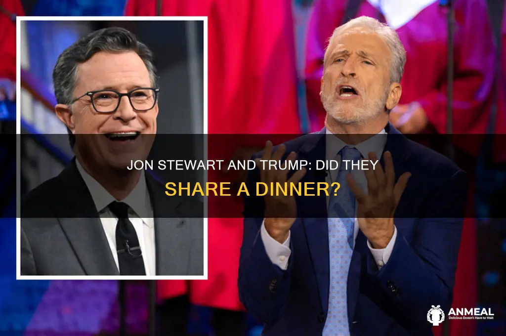 did jon stewart have dinner with trump
