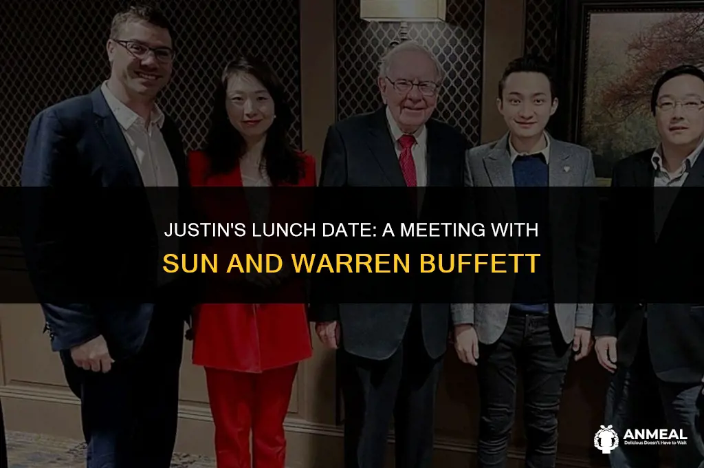 did justin have lunch with sun warren buffett