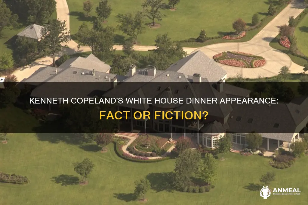 did kenneth copeland attend whitehouse dinner last night
