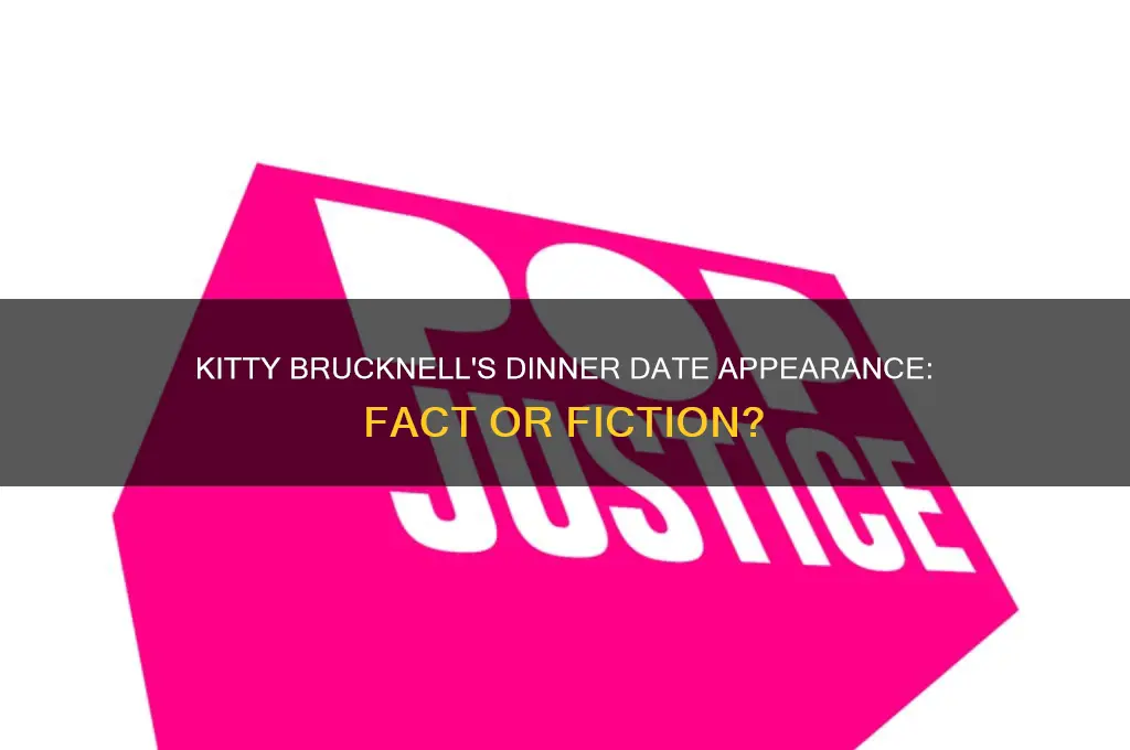 did kitty brucknell appear on dinner date