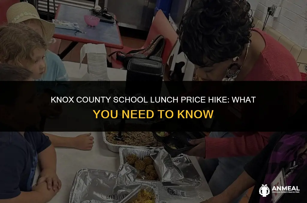 did knox county increase lunch price