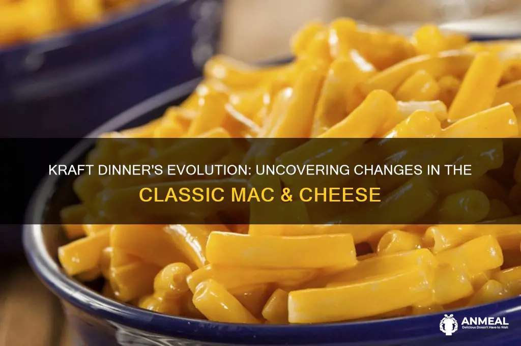 did kraft dinner change