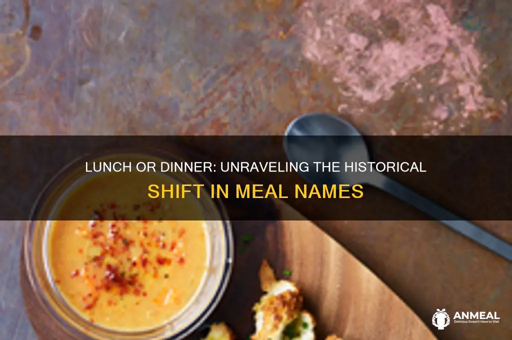 did lunch used to be called dinner