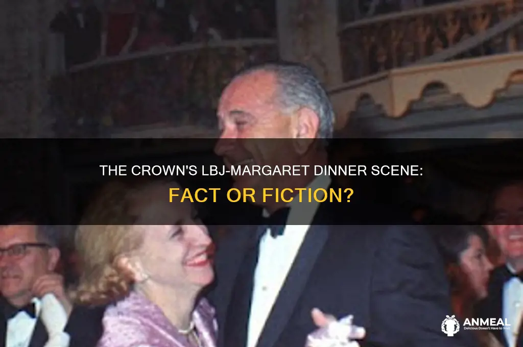 did margaret lbj dinner happen as in the crown