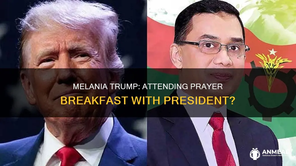 did melania trump attend the prayer breakfast with the president