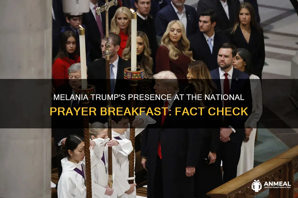 did melaniatrump attend prayer breakfast