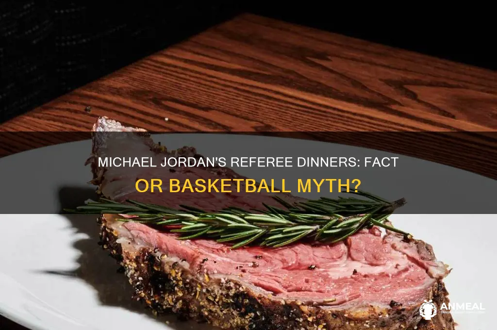 did michael jordan take referees out to dinner before games