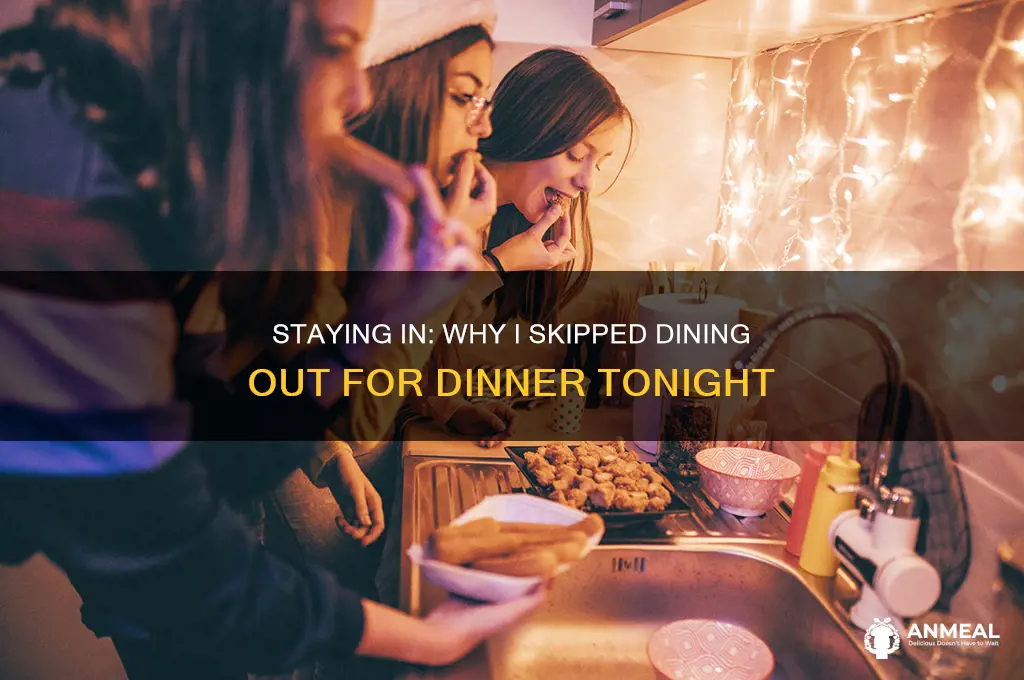 did not venture out for dinner