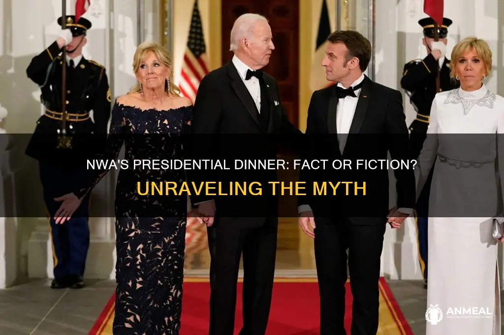 did nwa have dinner with the president