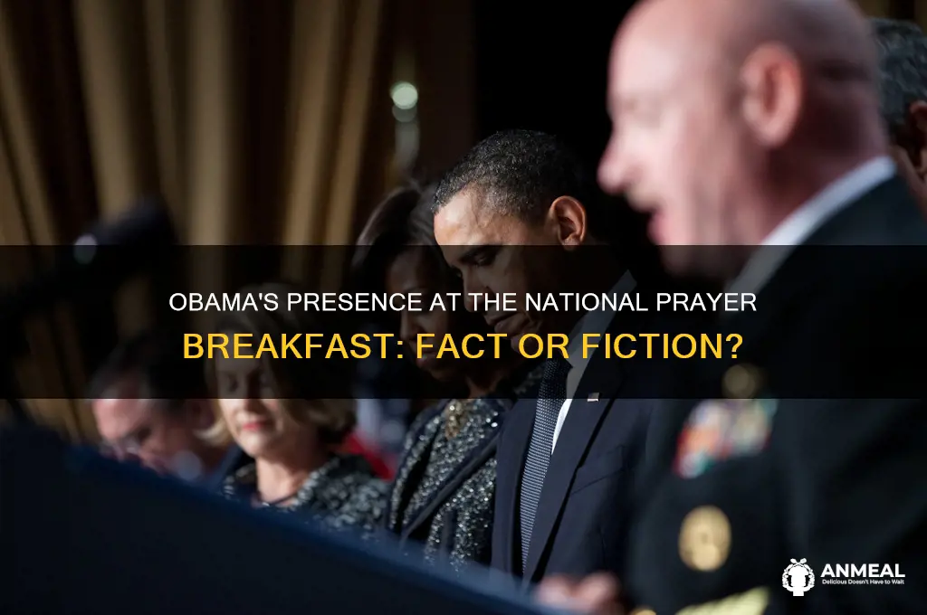 did obama attend prayer breakfast