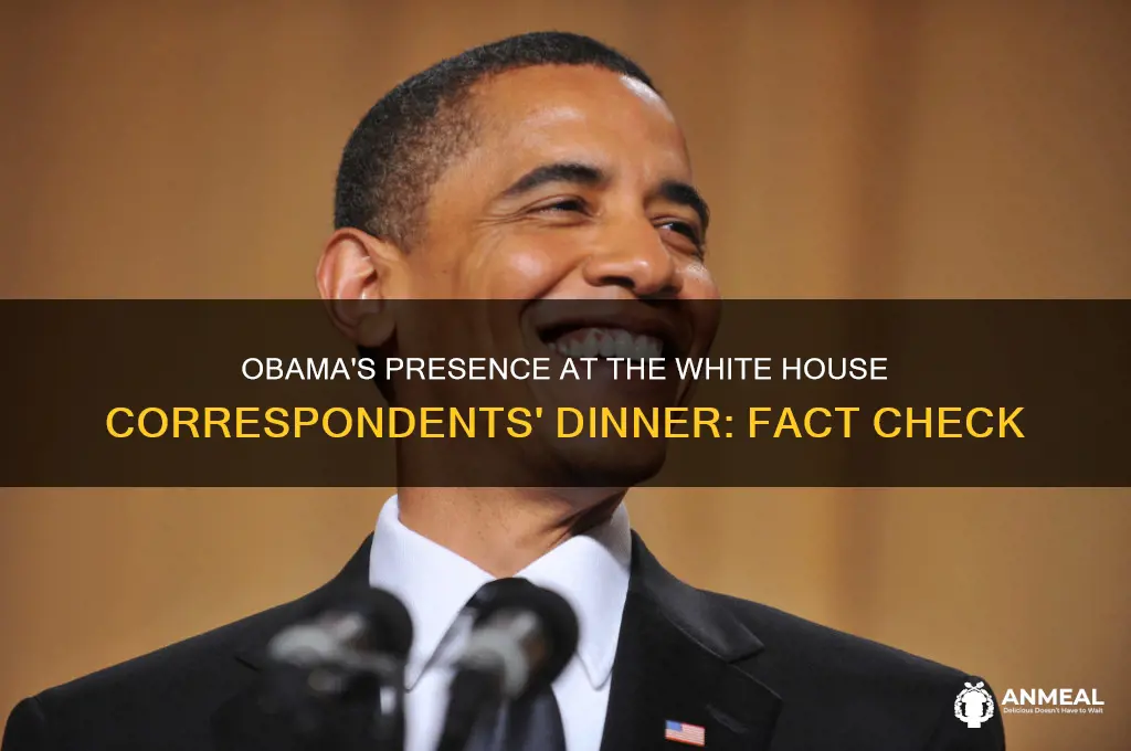 did obama attend the white house correspondents dinner