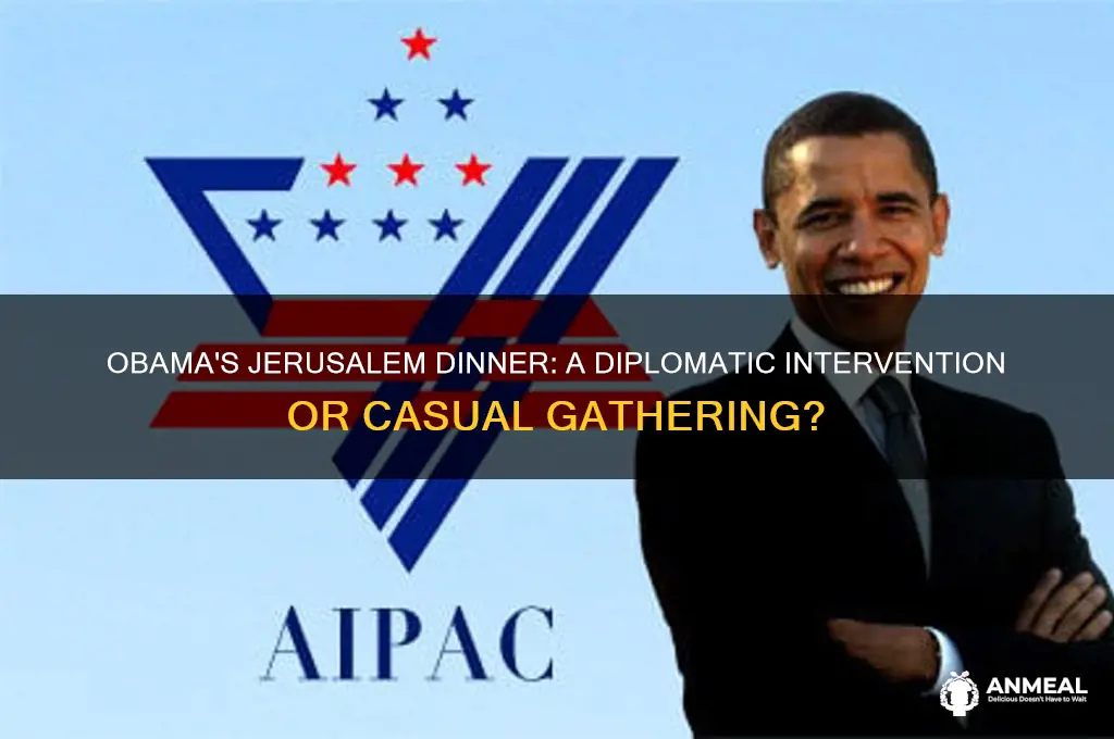 did obama dinner intervene what