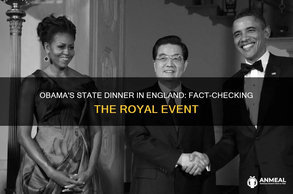 did obama have a state dinner in england