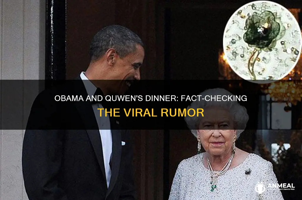 did obama have dinner with quwen