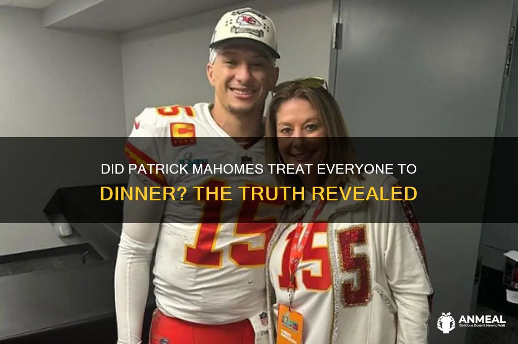 did patrick mahomes pay for everyone