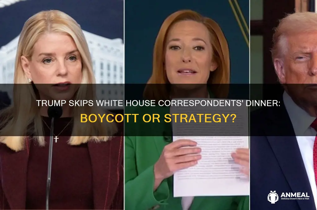 did president trump boycott the correspondent dinner