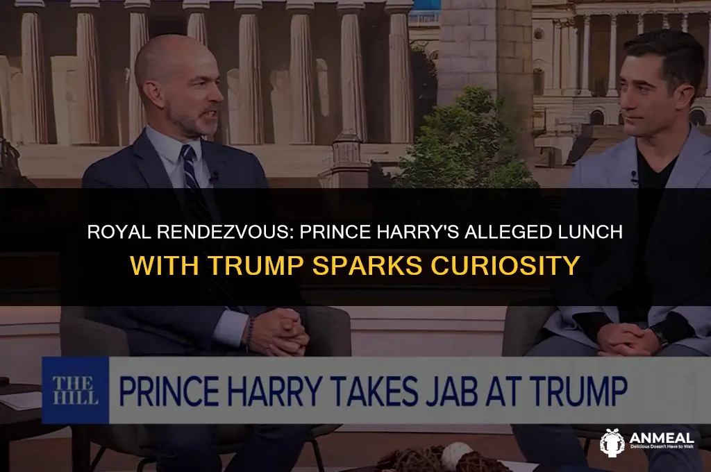 did prince harry meet trump for lunch