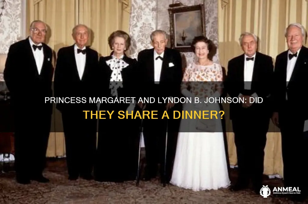 did princess margaret have dinner with johnson