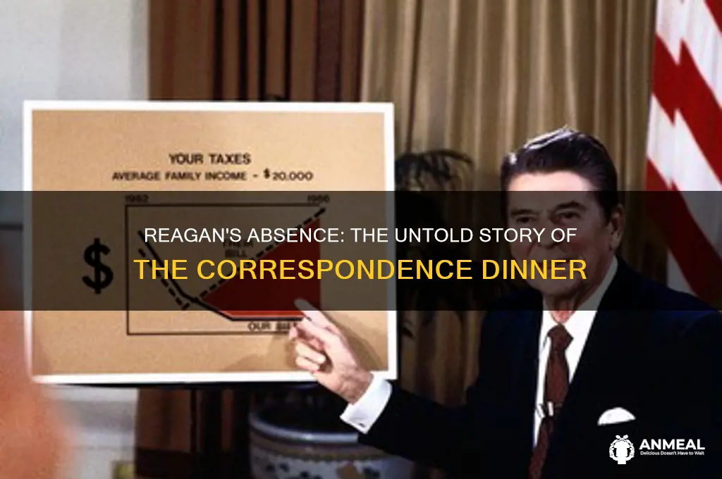did reagan attend the correspance dinner