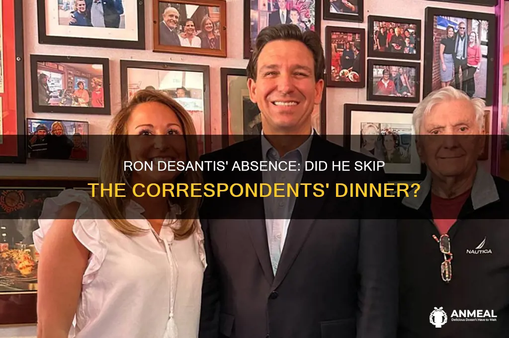 did ron desantis attend correspondents dinner