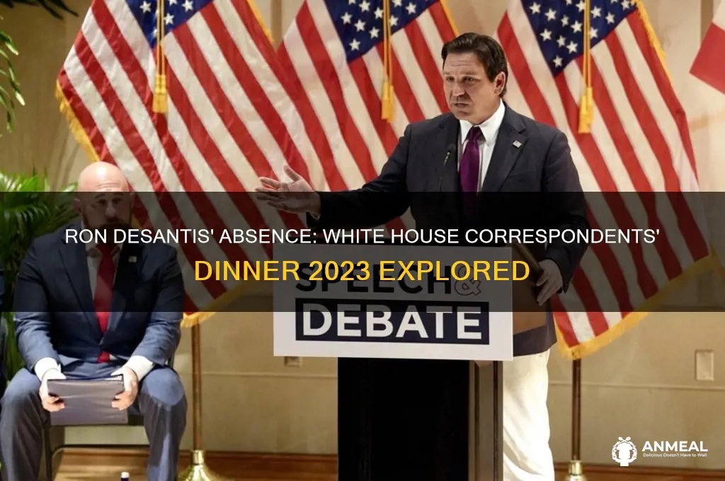 did ron desantis attend the white house correspondence dinner