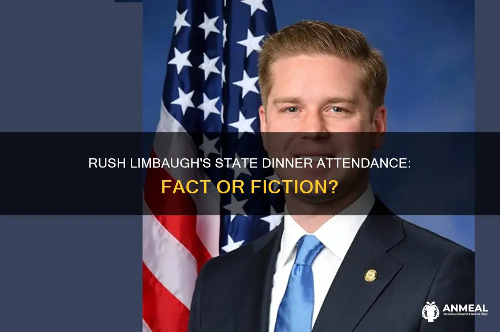 did rush limbaugh go to state dinner