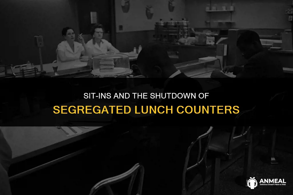 did sit ins shut down lunch counters