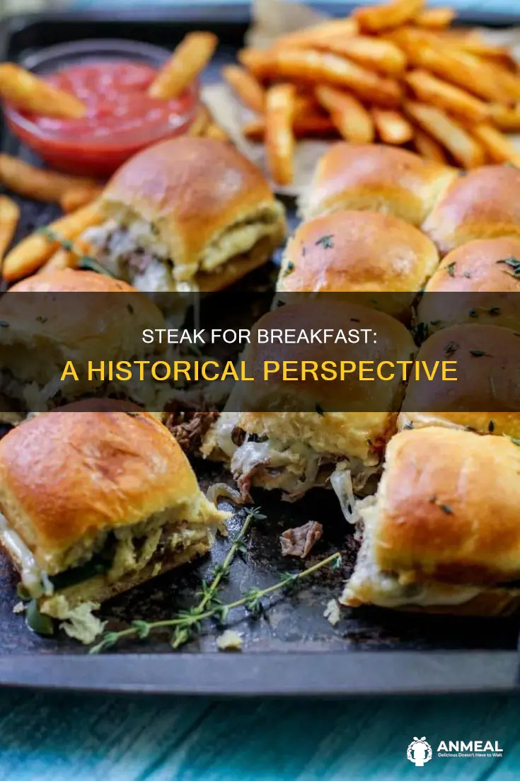 did steak start as a breakfast