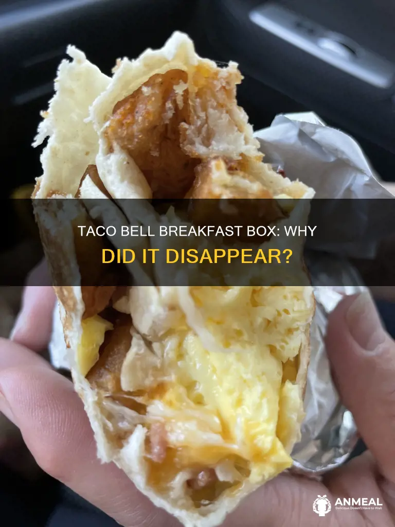 did taco bell discontinue the breakfast box