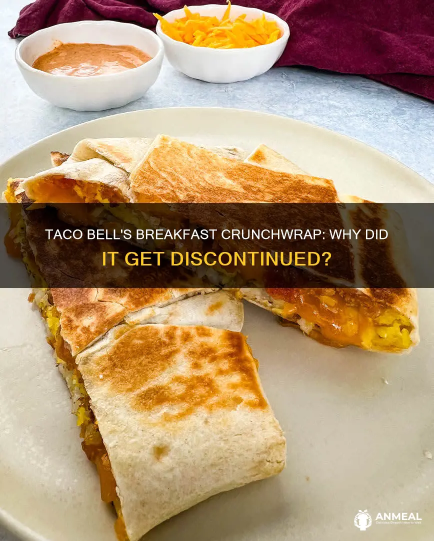 did taco bell discontinue the breakfast crunchwrap