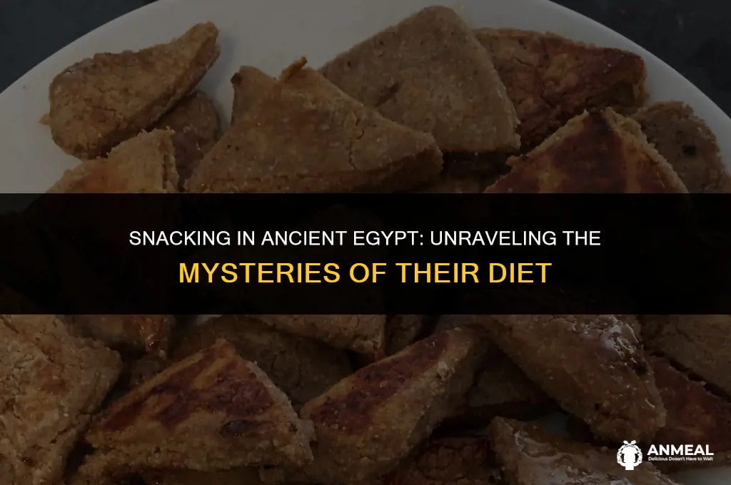 did the ancient egyptians eat snacks