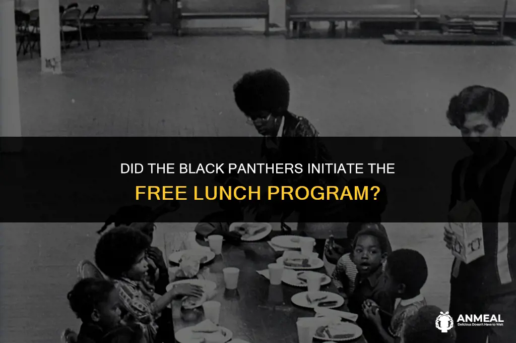 did the black panthers start the free lunch program