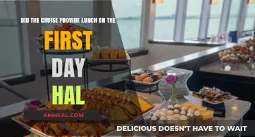 Did the Cruise Provide Lunch on the First Day?