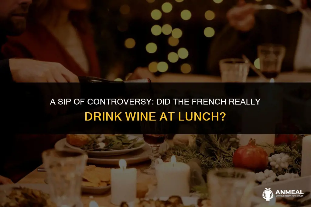 did the french drink wine at lunch