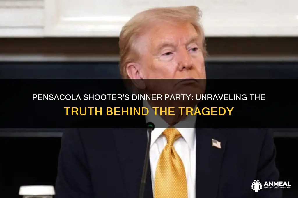 did the penascola shooter have a dinner party