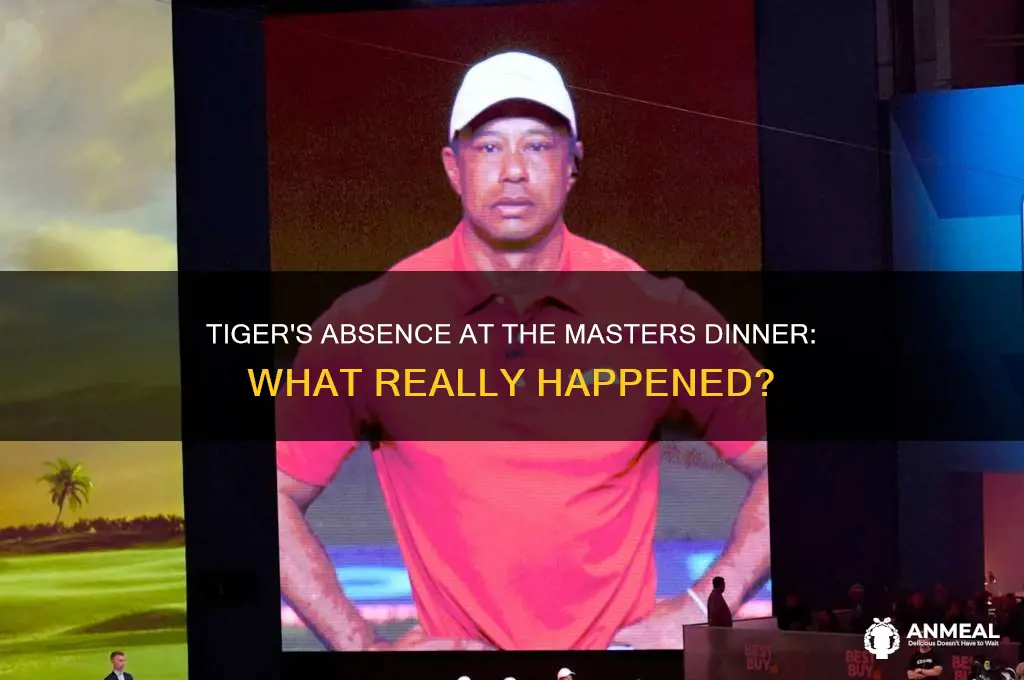 did tiger attend the masters dinner