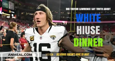 Trevor Lawrence's White House Dinner Remarks: Fact or Fiction?