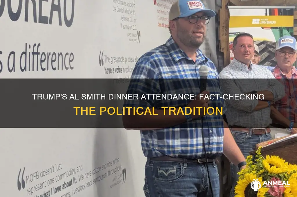 did trump attend al smith dinner