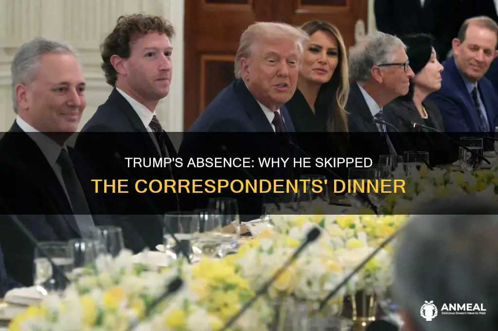 did trump attend correspondents dinner