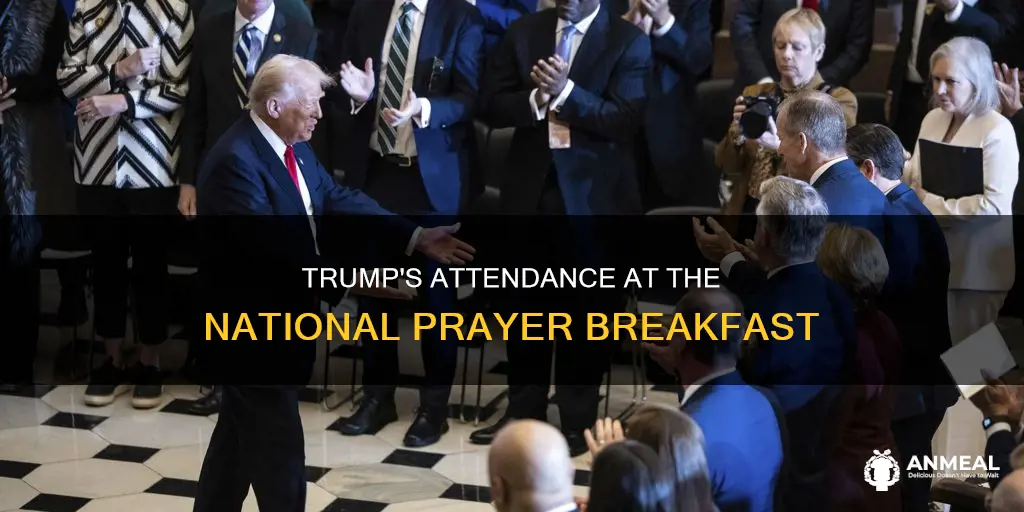 did trump attend national prayer breakfast