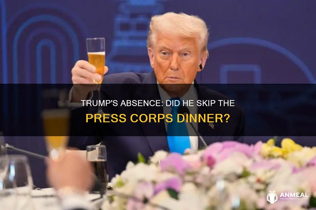 did trump attend press corps dinner